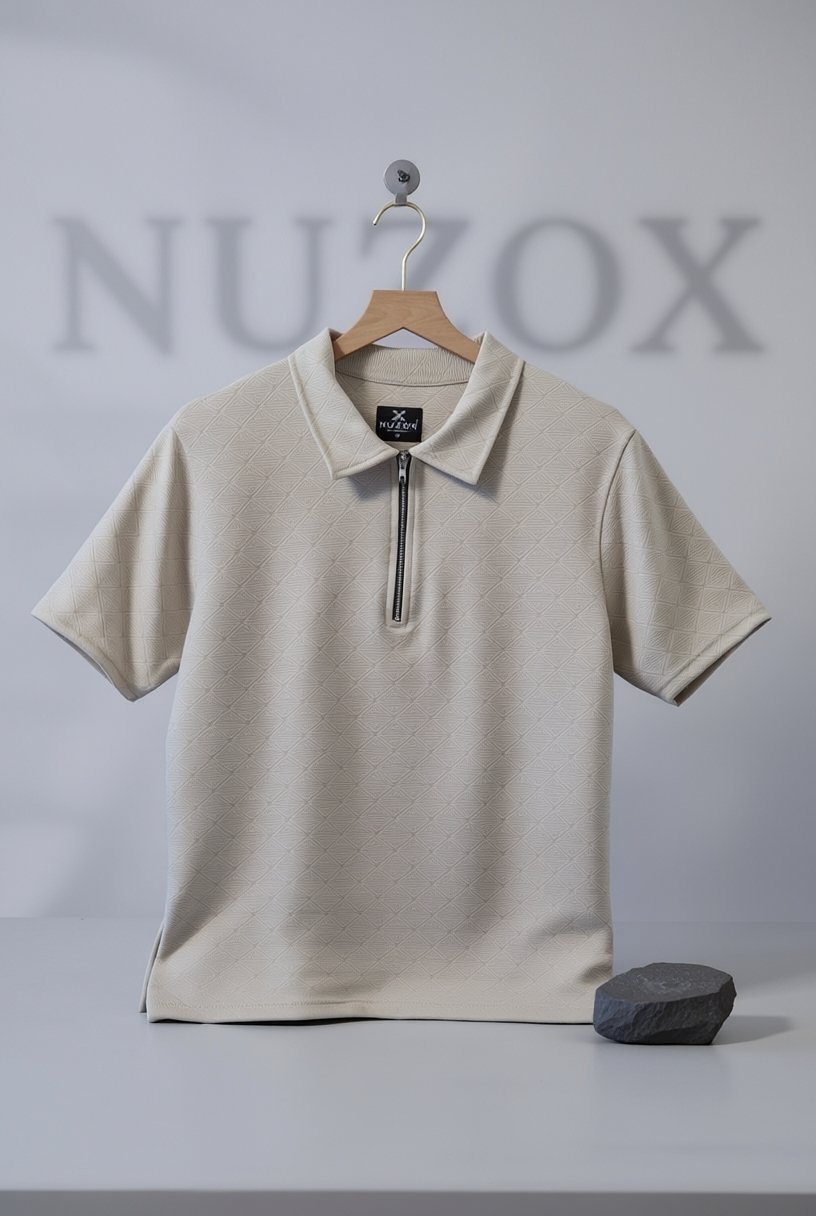 Nuzox Zipper Polo T-shirt