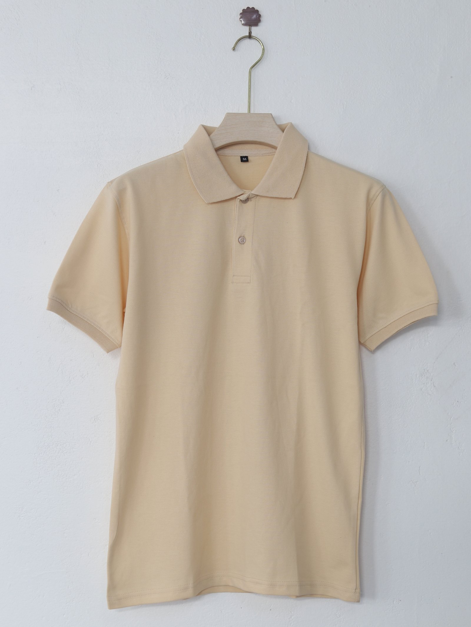 (240 Gsm Cotton )Polo Collar T-Shirt (Sandal)  (Without Branding )