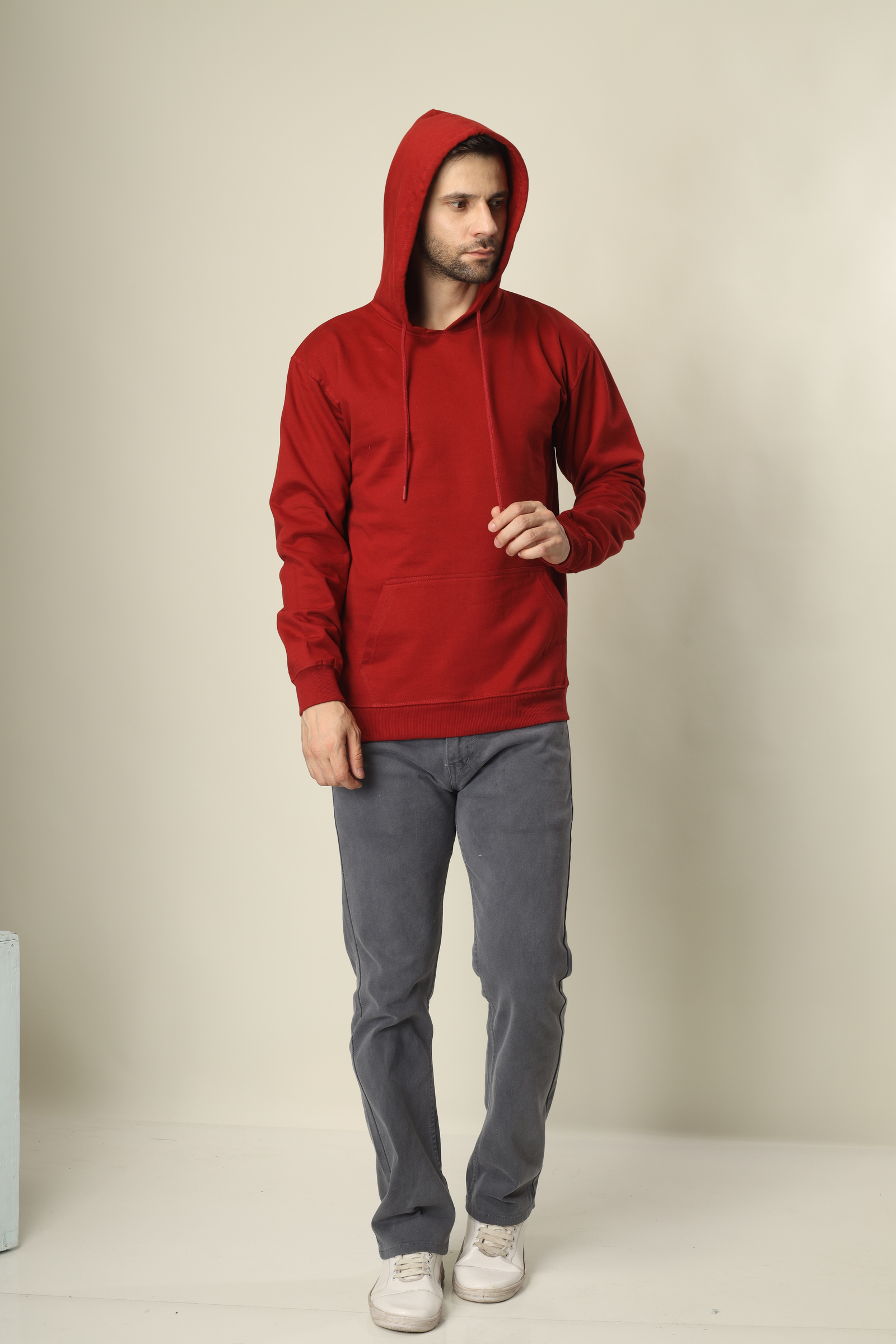 Cotton Hoodies-Unisex !! 300-Gsm French Terry Raising  (Without Branding )