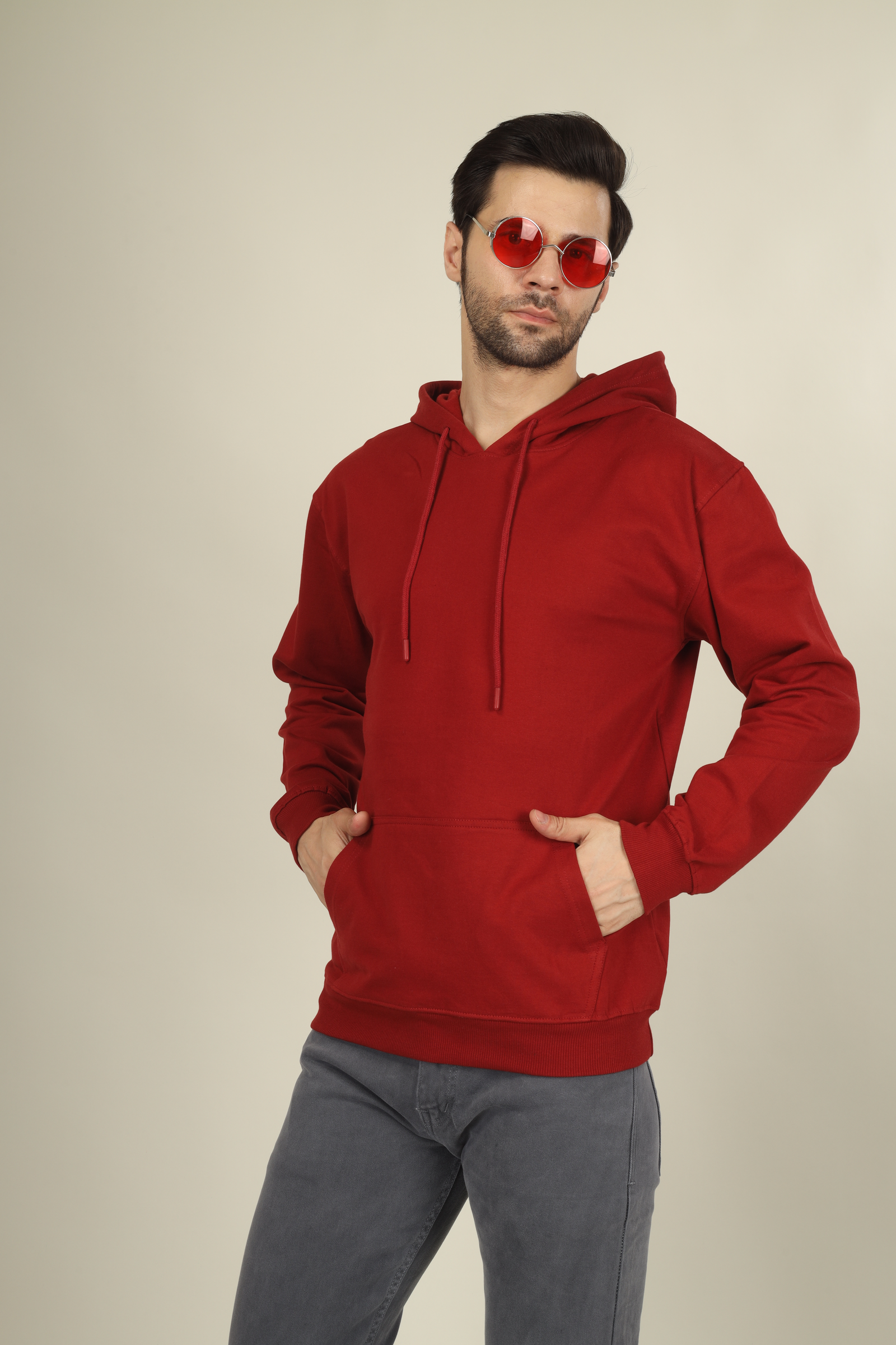 Cotton Hoodies-Unisex !! 300-Gsm French Terry Raising  (Without Branding )