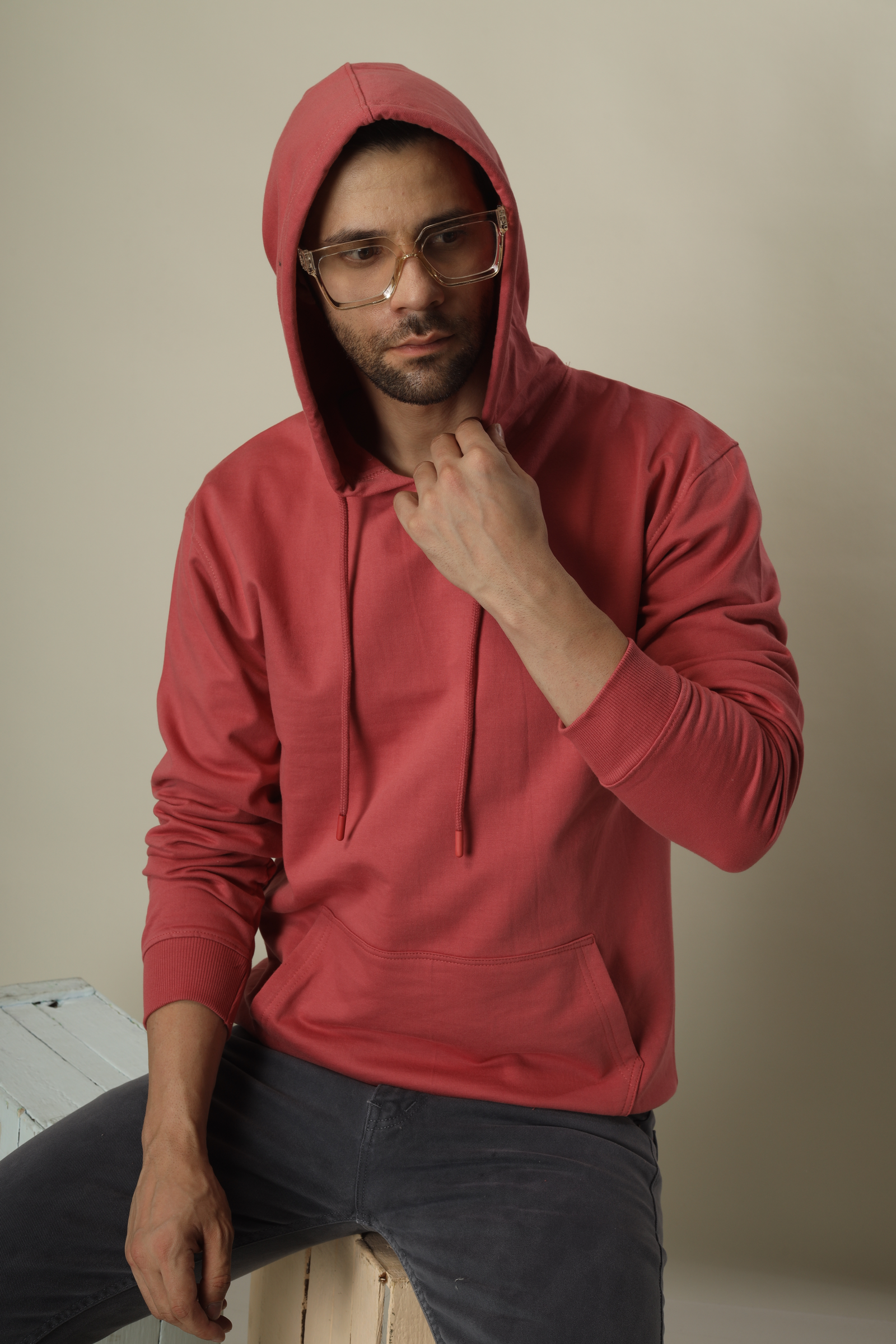 Cotton Hoodies-Unisex!! 300Gsm French Terry Raising  (Without Branding )