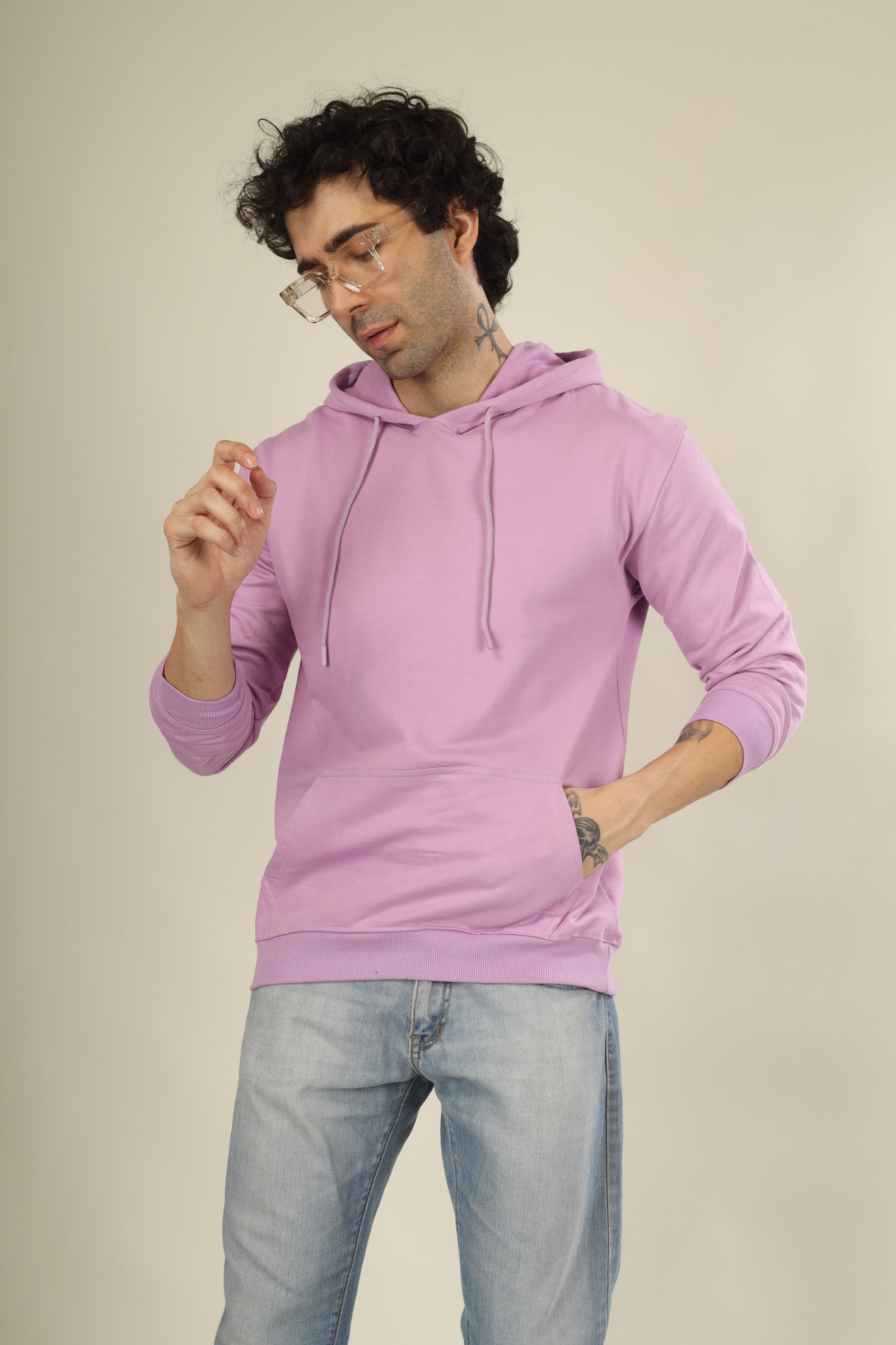 Cotton Hoodies-Unisex!! 300Gsm French Terry Raising  (Without Branding )