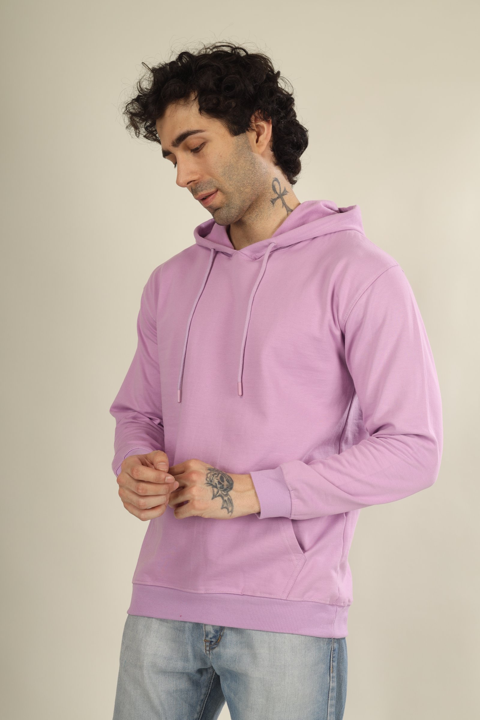 Cotton Hoodies-Unisex!! 300Gsm French Terry Raising  (Without Branding )