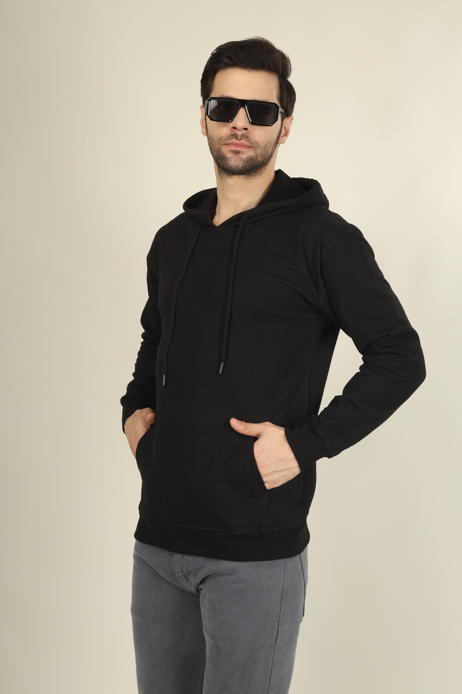 Cotton Hoodies-Unisex!! 300Gsm French Terry Raising  (Without Branding )