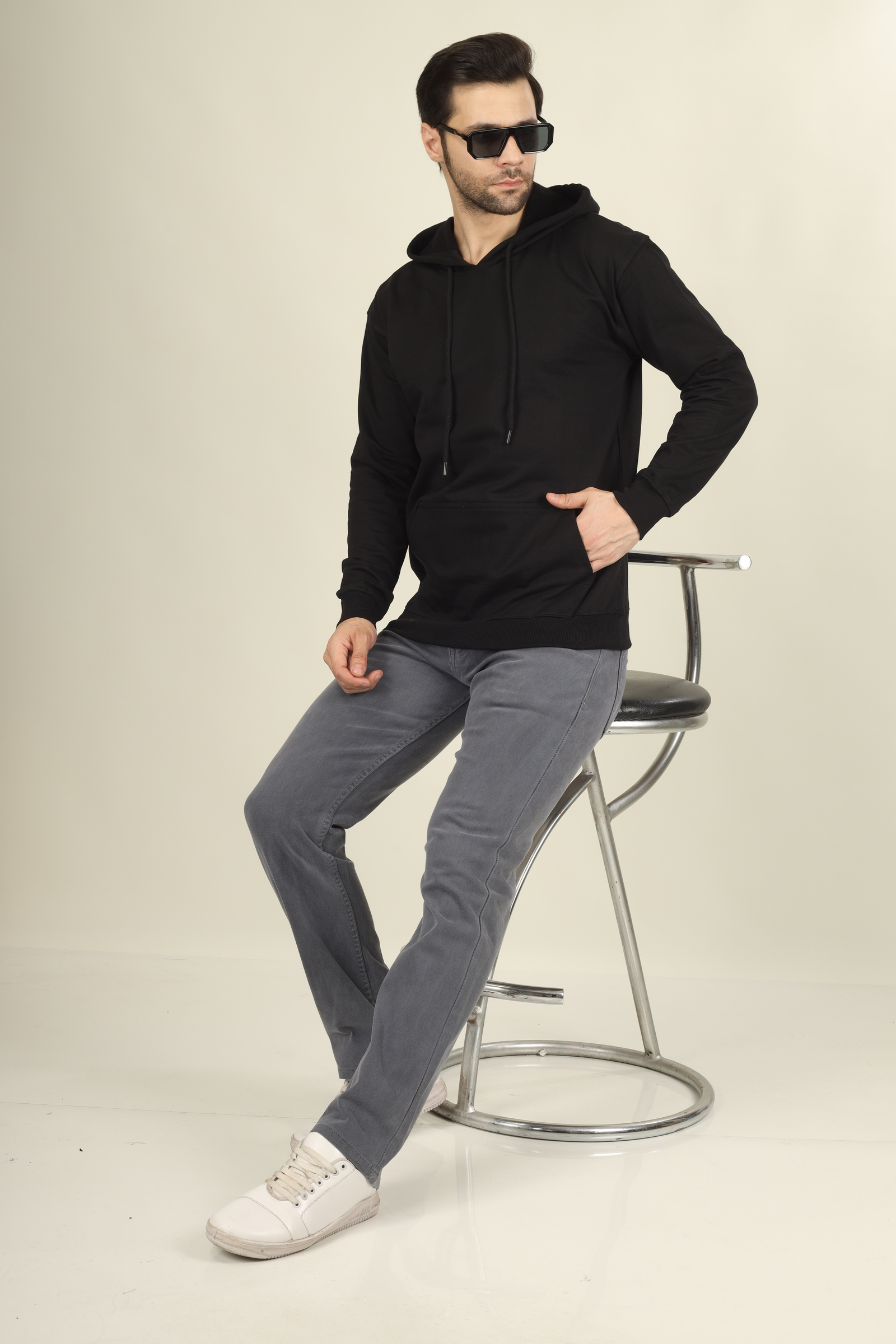 Cotton Hoodies-Unisex!! 300Gsm French Terry Raising  (Without Branding )