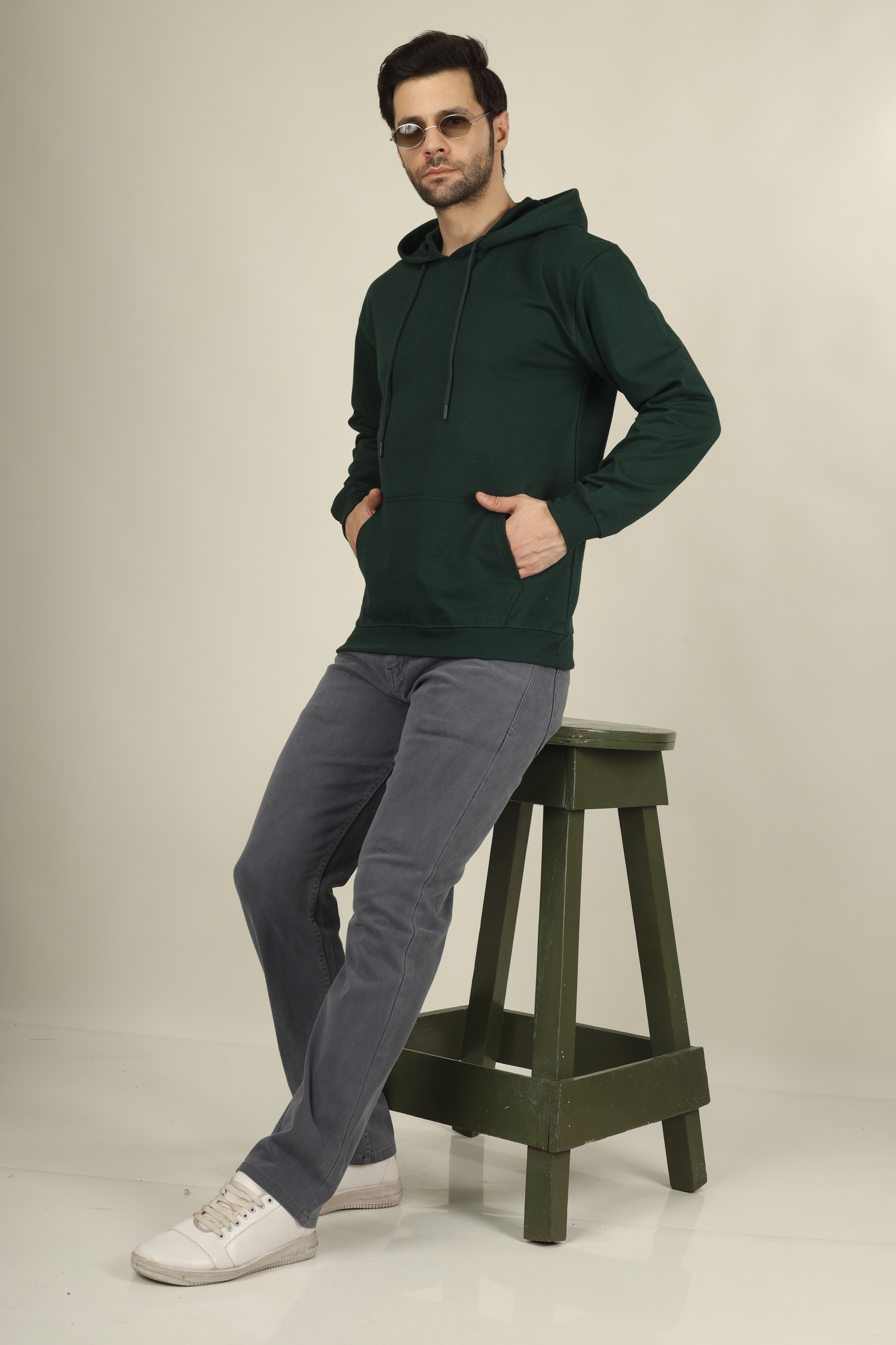 Cotton Hoodies-Unisex!! 300Gsm French Terry Raising  (Without Branding )