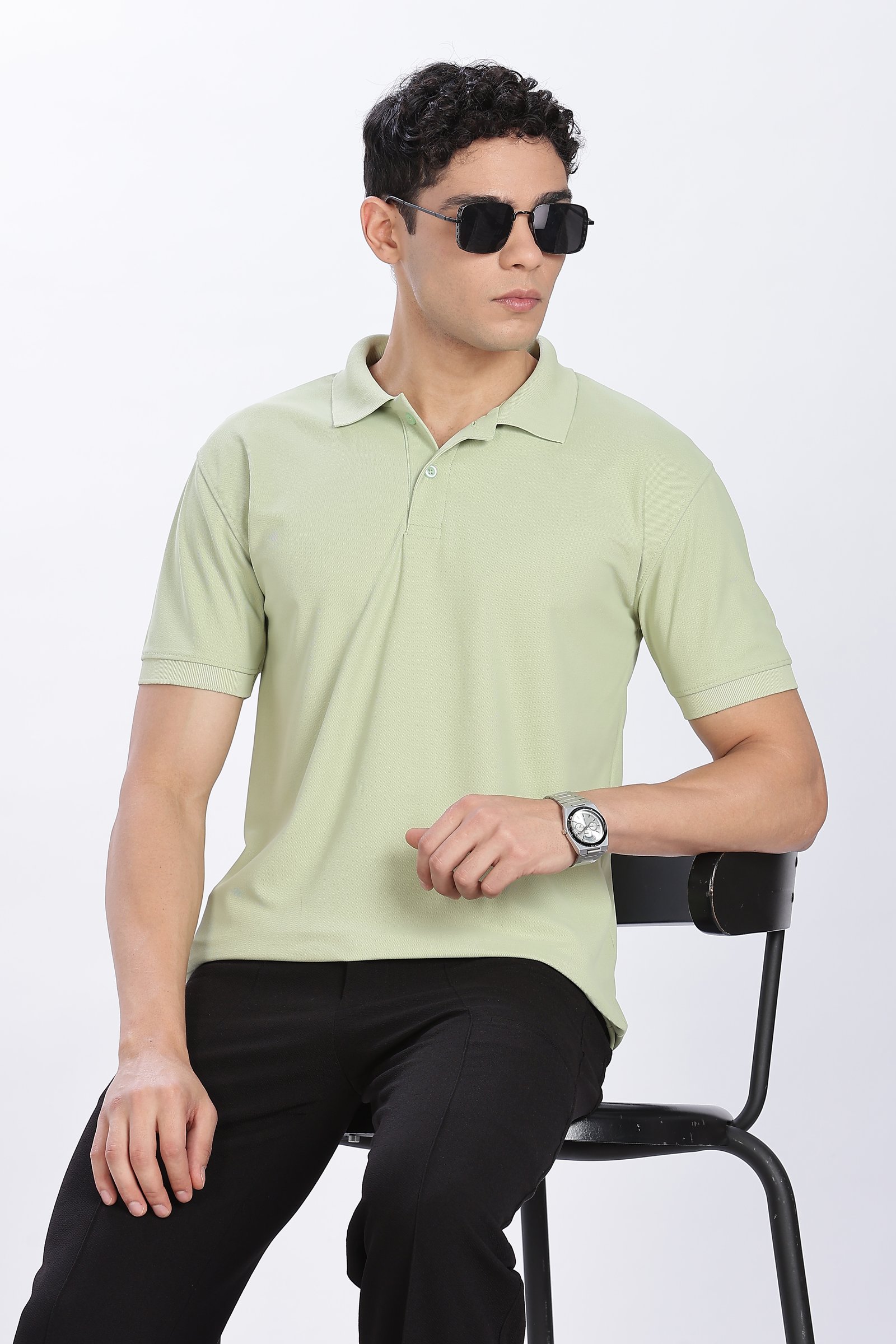 220-GSM Polo Collar (Polyester mars fabric)  (Without Branding )