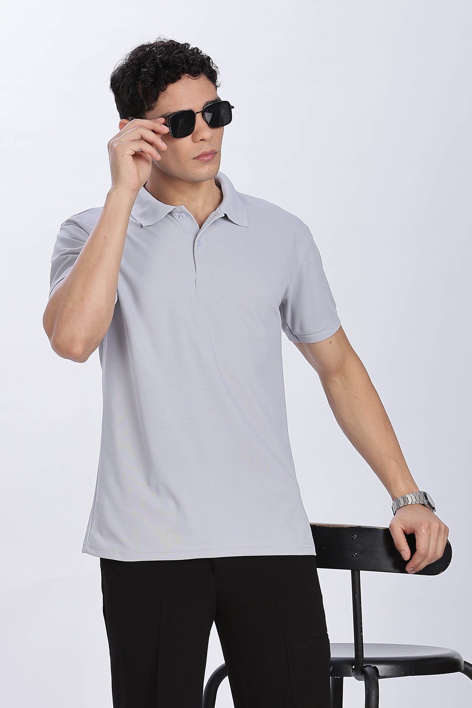 220-GSM Polo Collar (Polyester mars fabric)  (Without Branding )