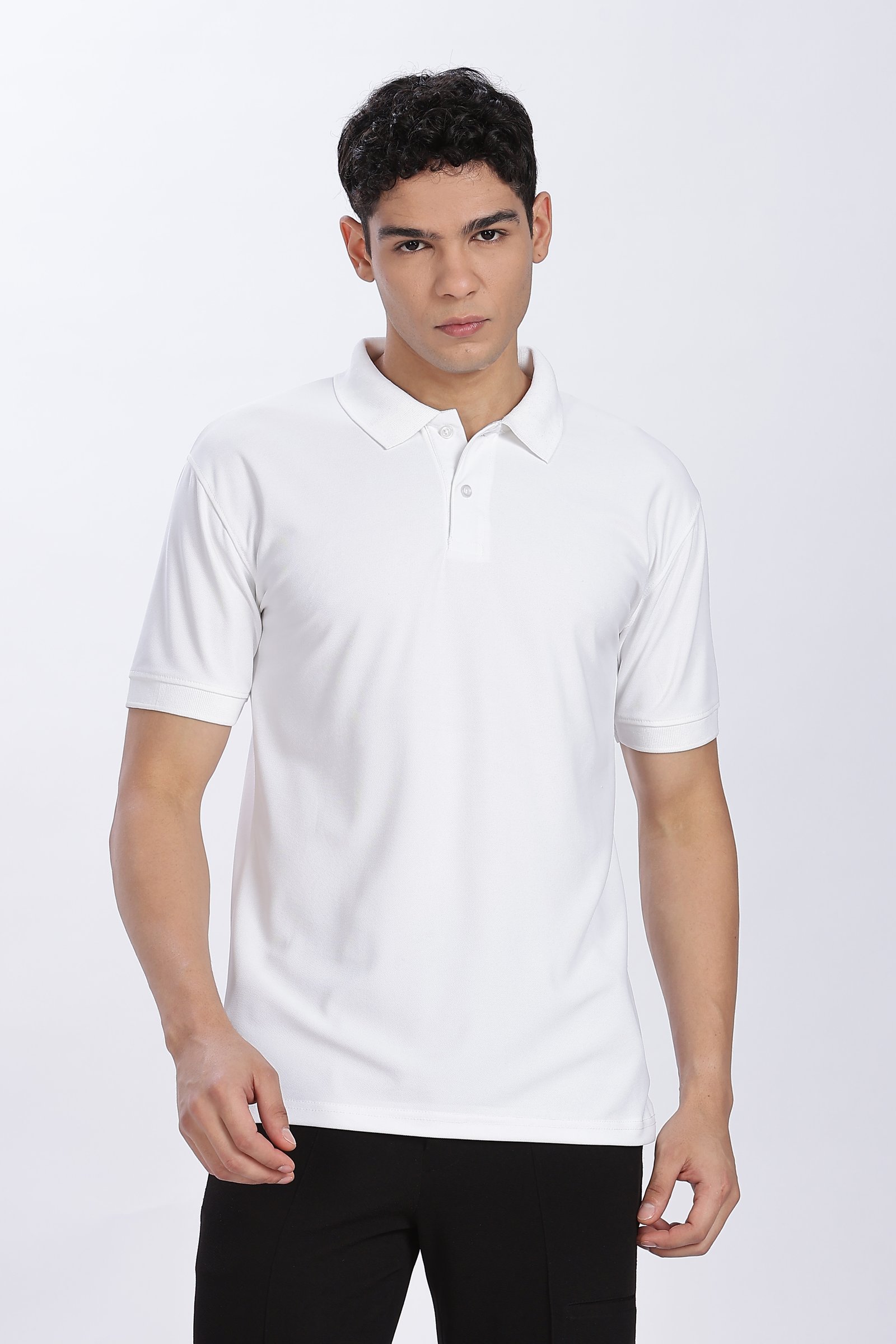 220-GSM Polo Collar (Polyester mars fabric)  (Without Branding )