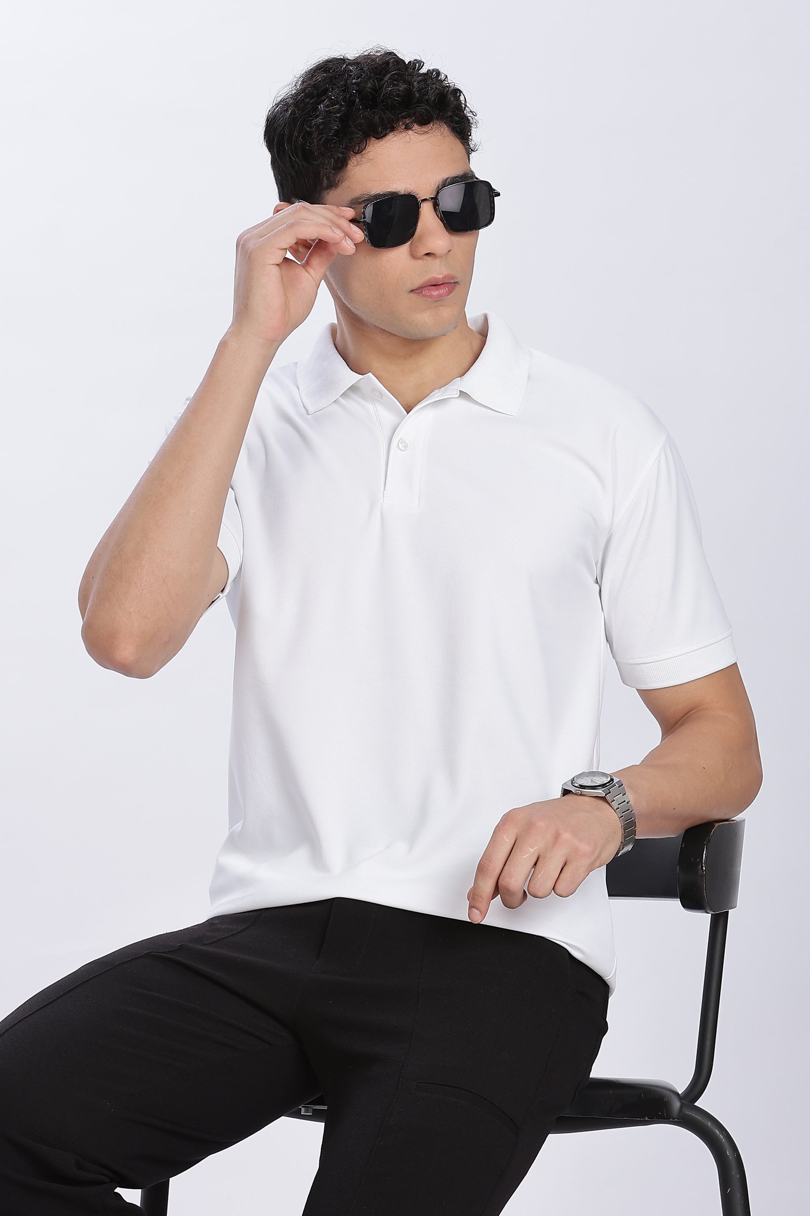 220-GSM Polo Collar (Polyester mars fabric)  (Without Branding )