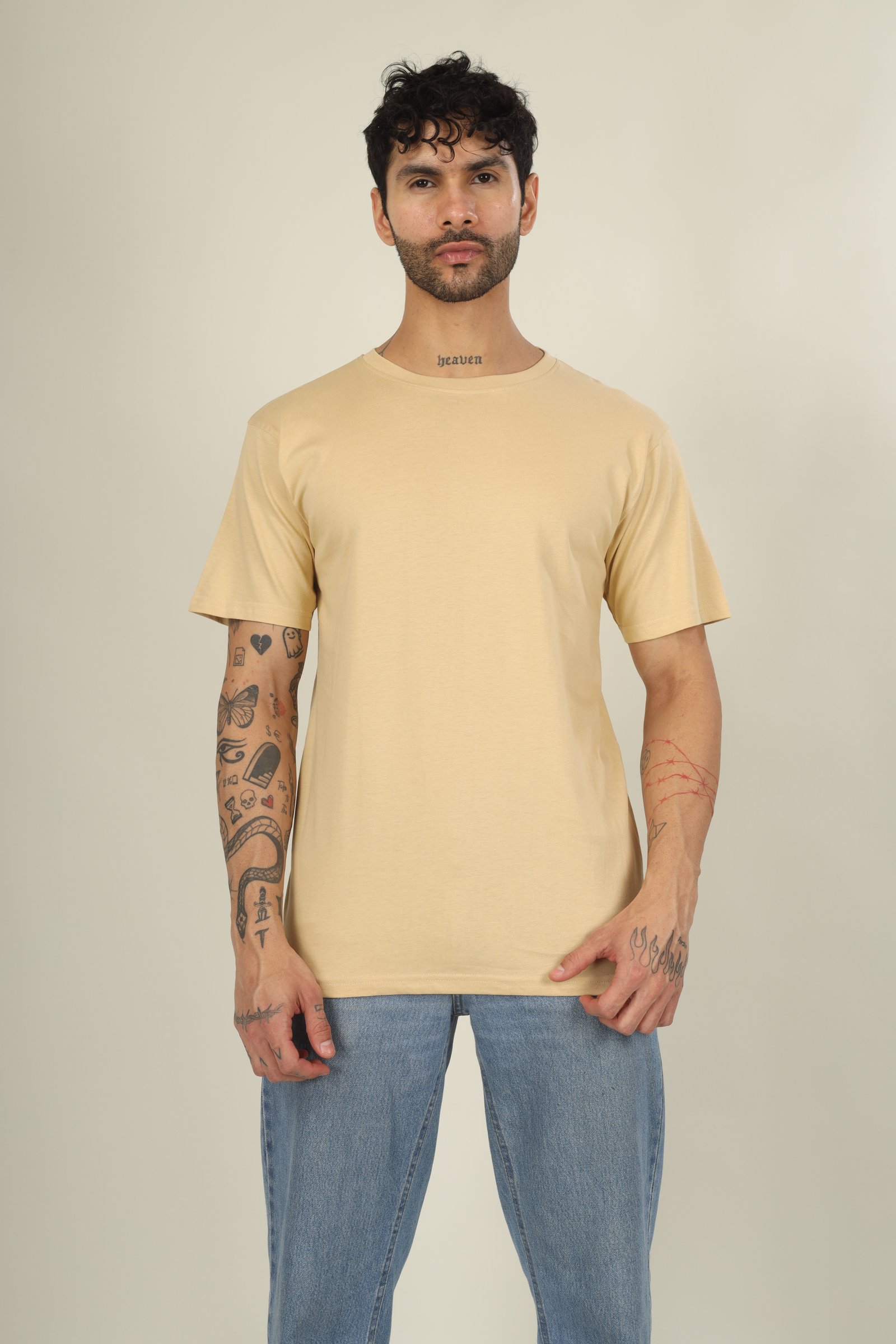 180 Gsm Regular Half Sleeve (Single Jersey Cotton)  (Without Branding )