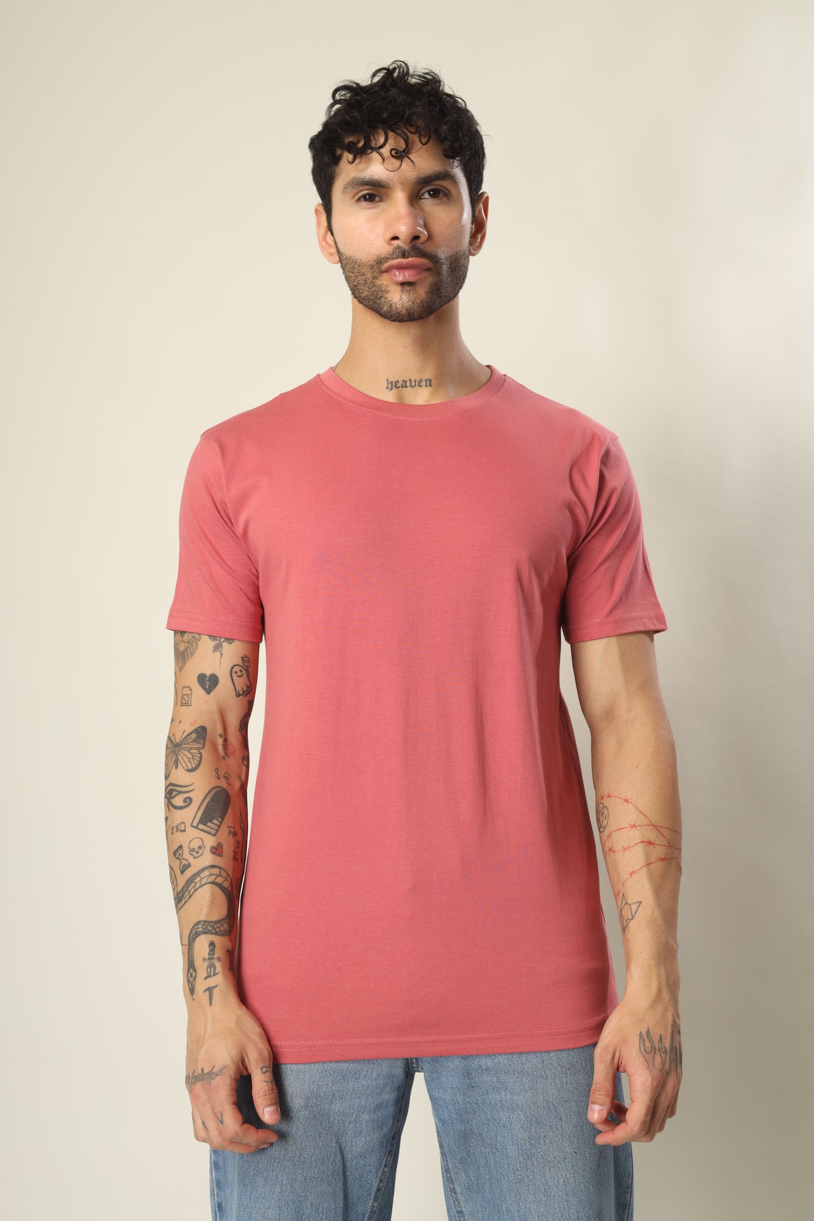 180 Gsm Regular Half Sleeve (Single Jersey Cotton)  (Without Branding )