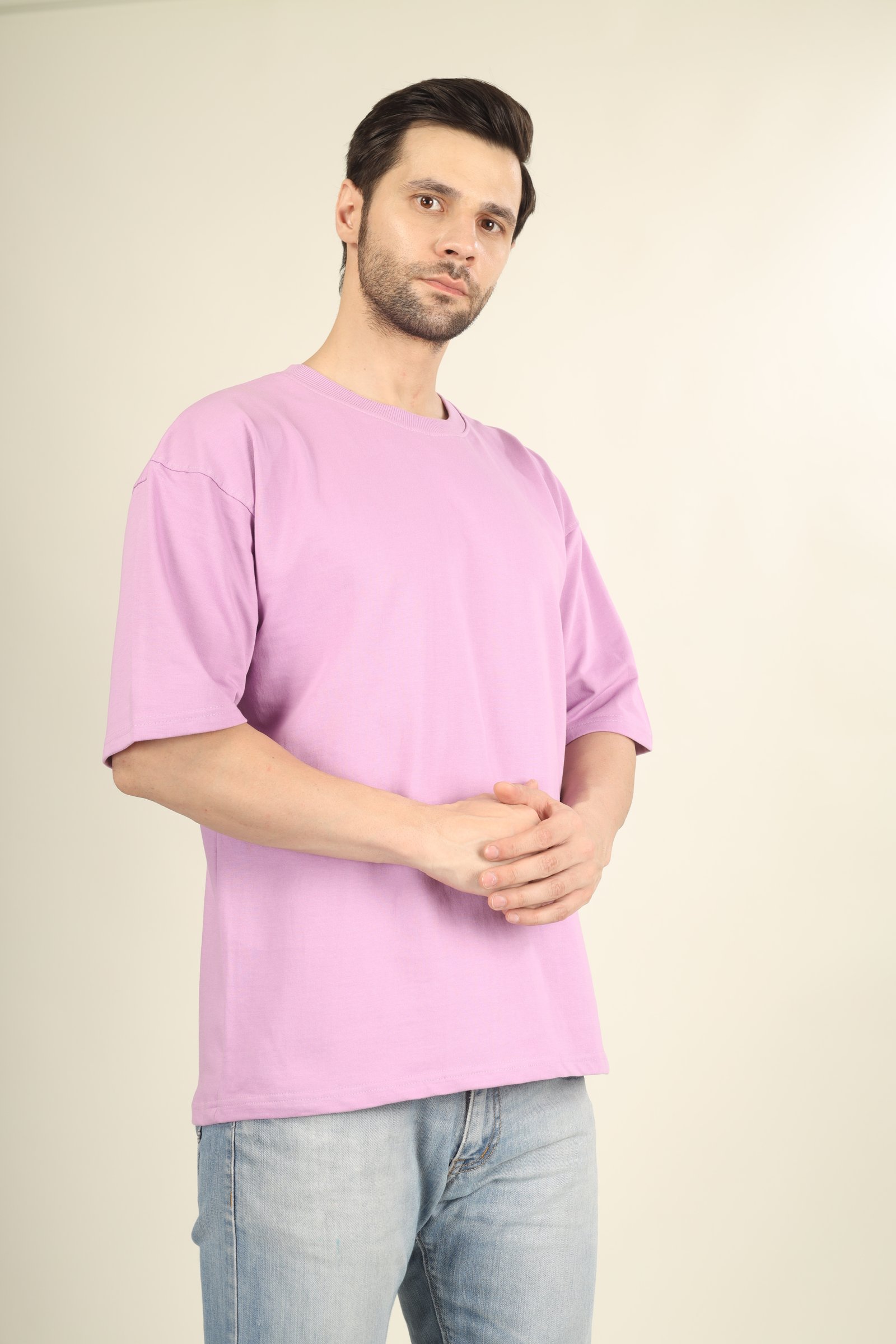 (240Gsm) French Terry Cotton Oversized T-Shirt - Unisex  (Without Branding )