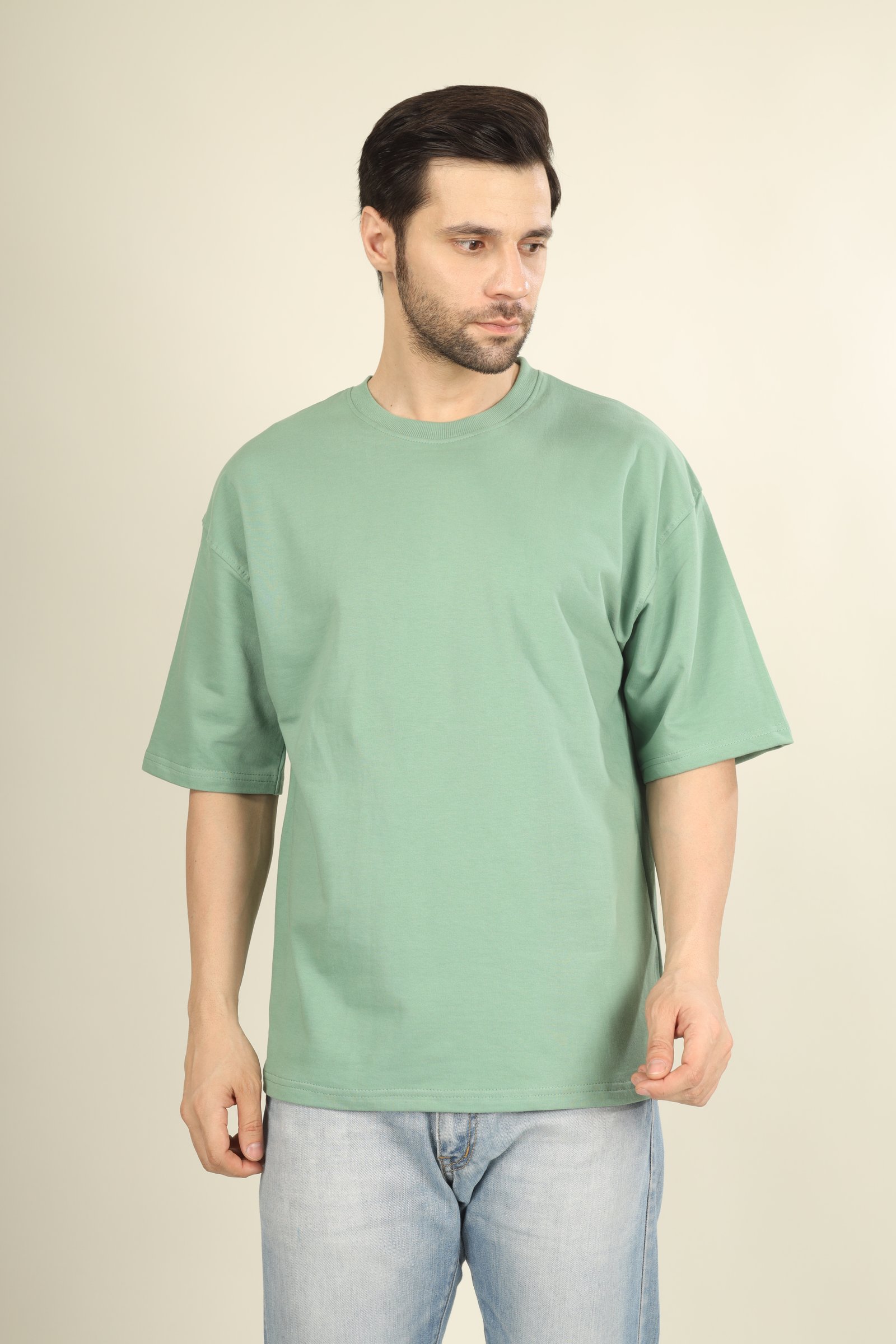 (240Gsm) French Terry Cotton Oversized T-Shirt - Unisex  (Without Branding )