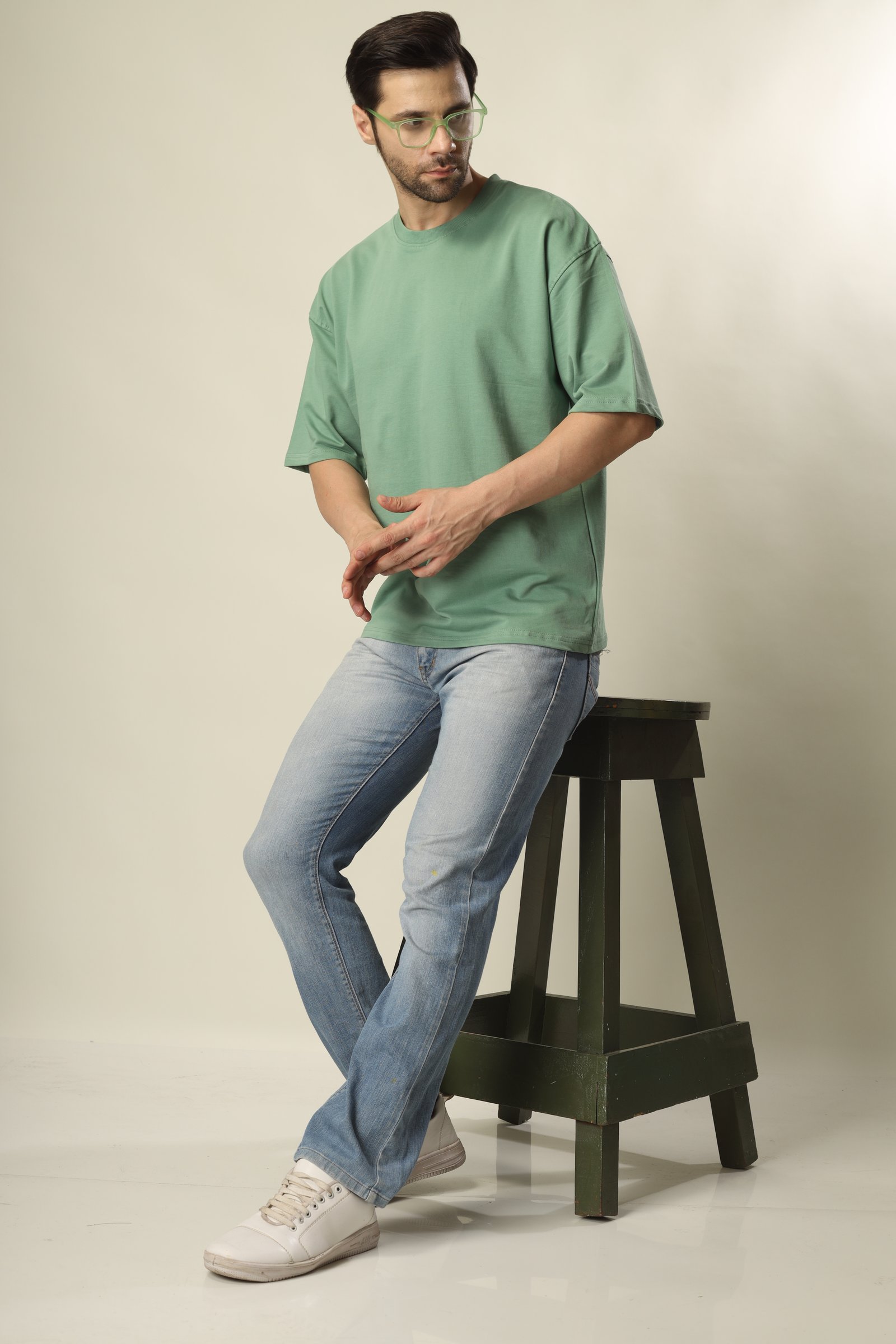 (240Gsm) French Terry Cotton Oversized T-Shirt - Unisex  (Without Branding )