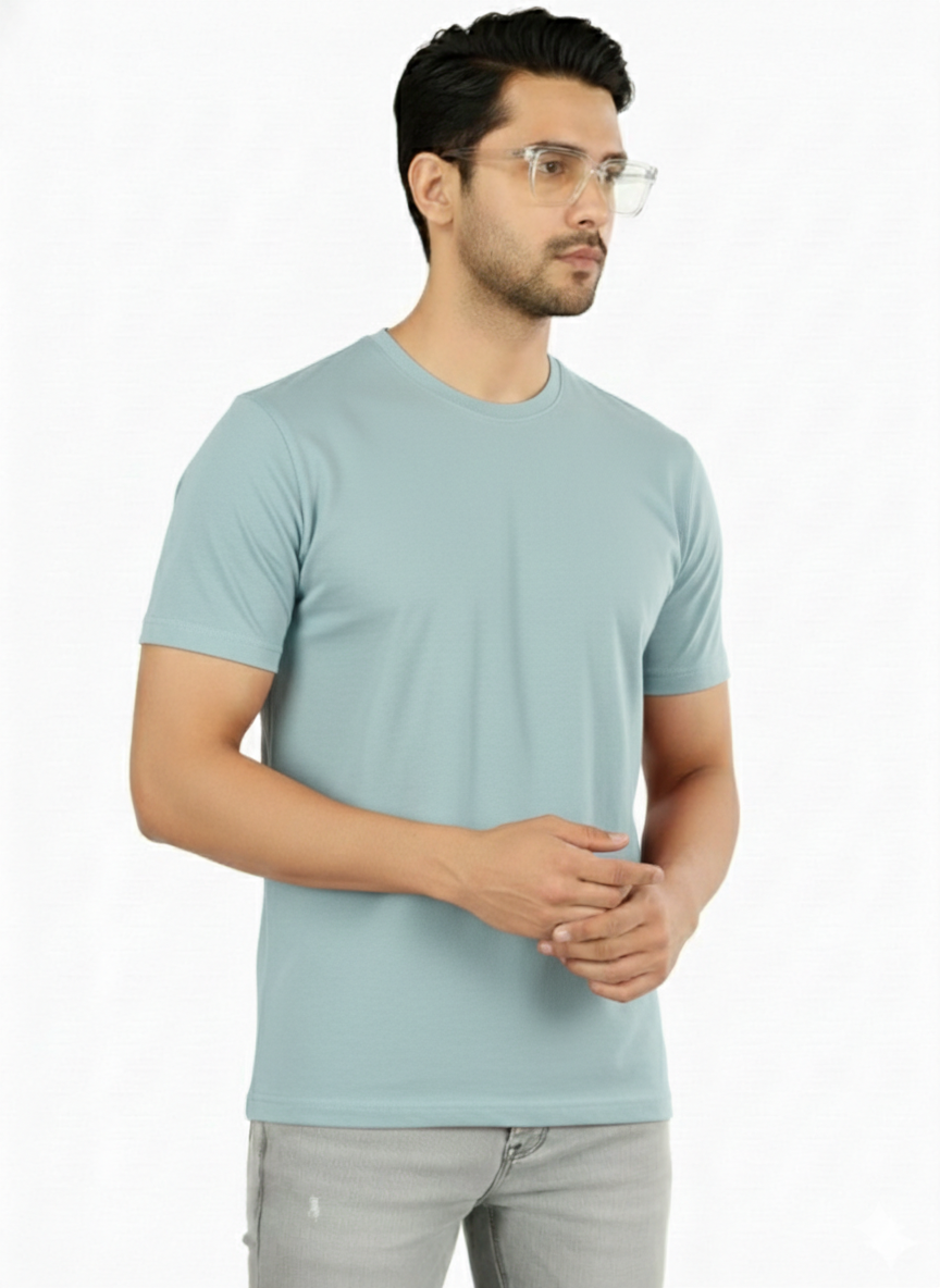 180 Gsm Regular Half Sleeve (Single Jersey Cotton)  (Without Branding )