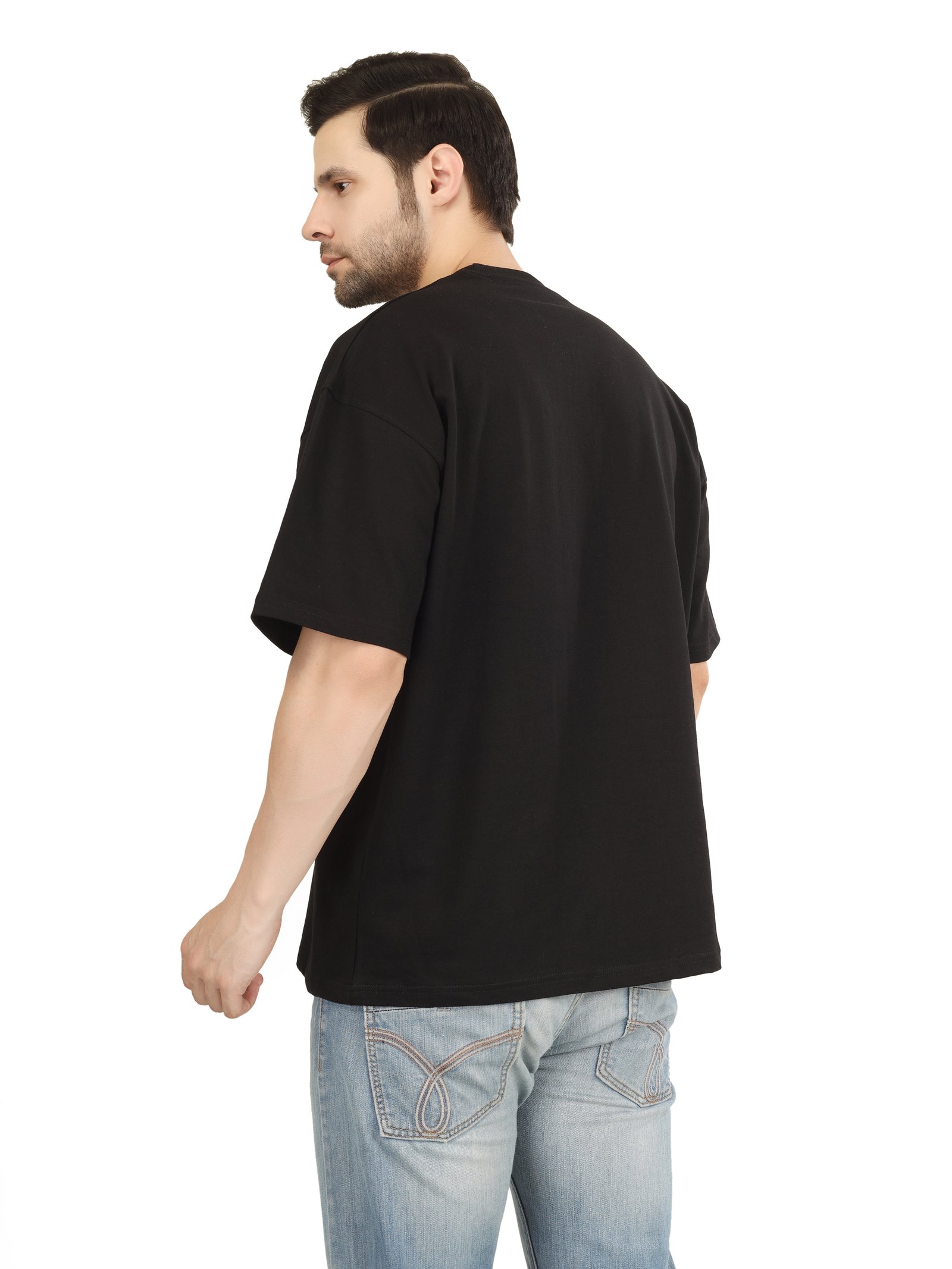 (Reycle 240 GSM) French Terry Cotton Oversized T-Shirt - Unisex Without Branding