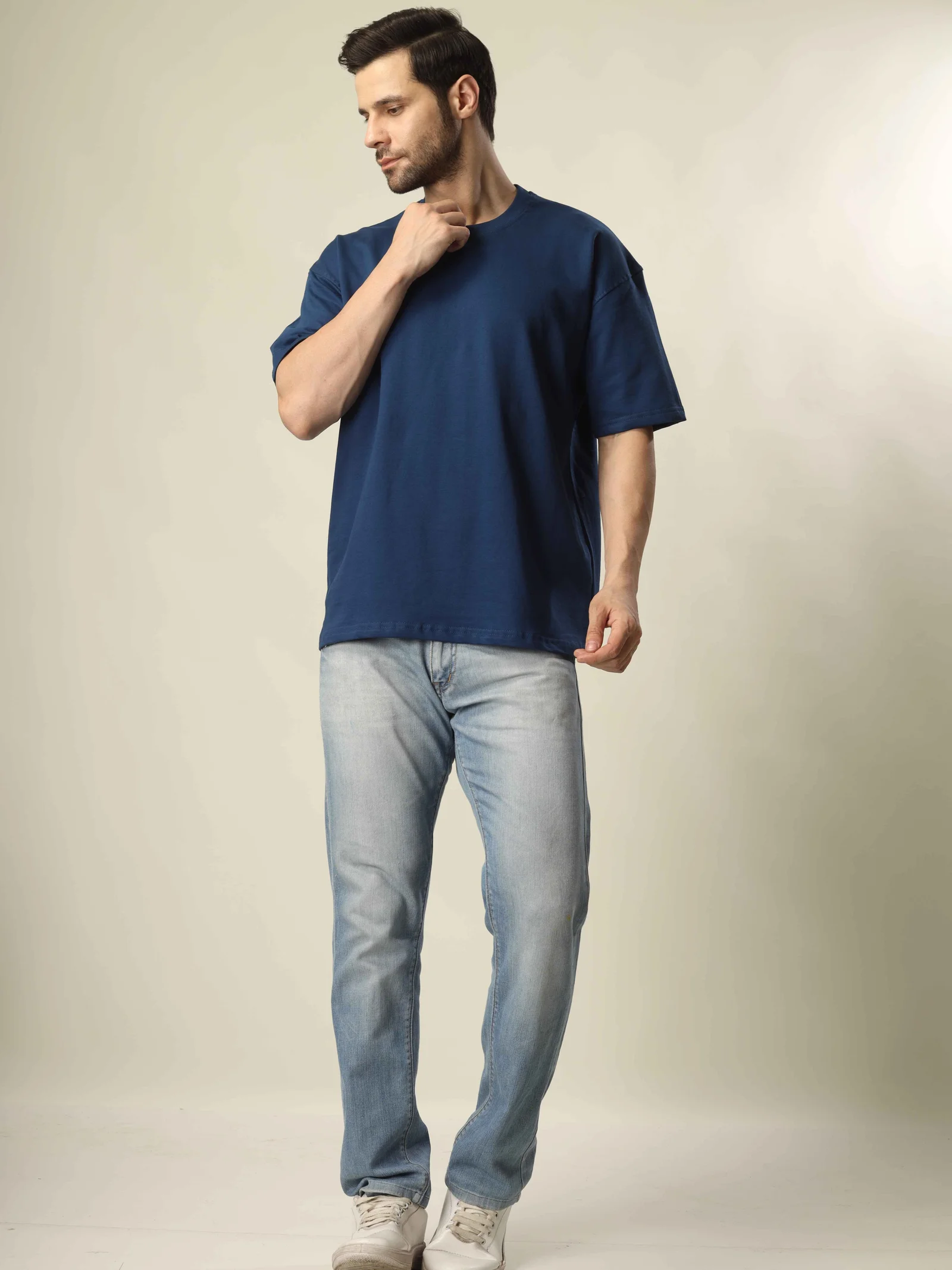 (240Gsm) French Terry Cotton Oversized T-Shirt - Unisex  (Without Branding )