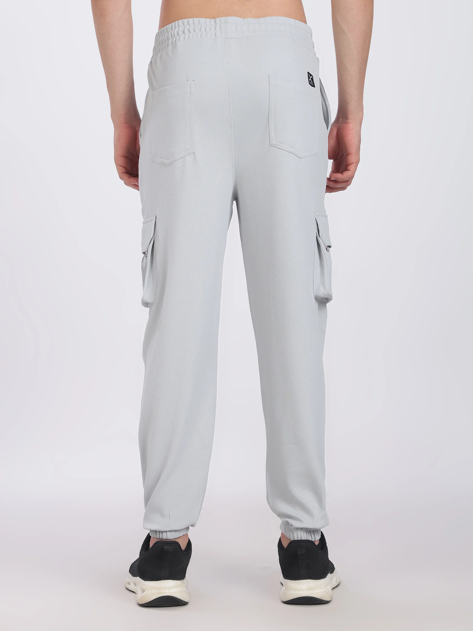 Lycra 6 Pocket Cargo Pant With cuff (LIght Grey)