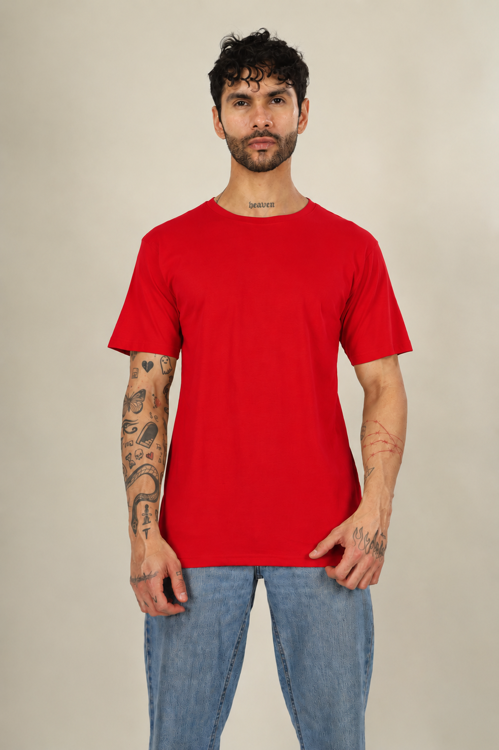 (Reycle 180 GSM) 180 Gsm Regular Half Sleeve (Single Jersey Cotton) (Without Branding )
