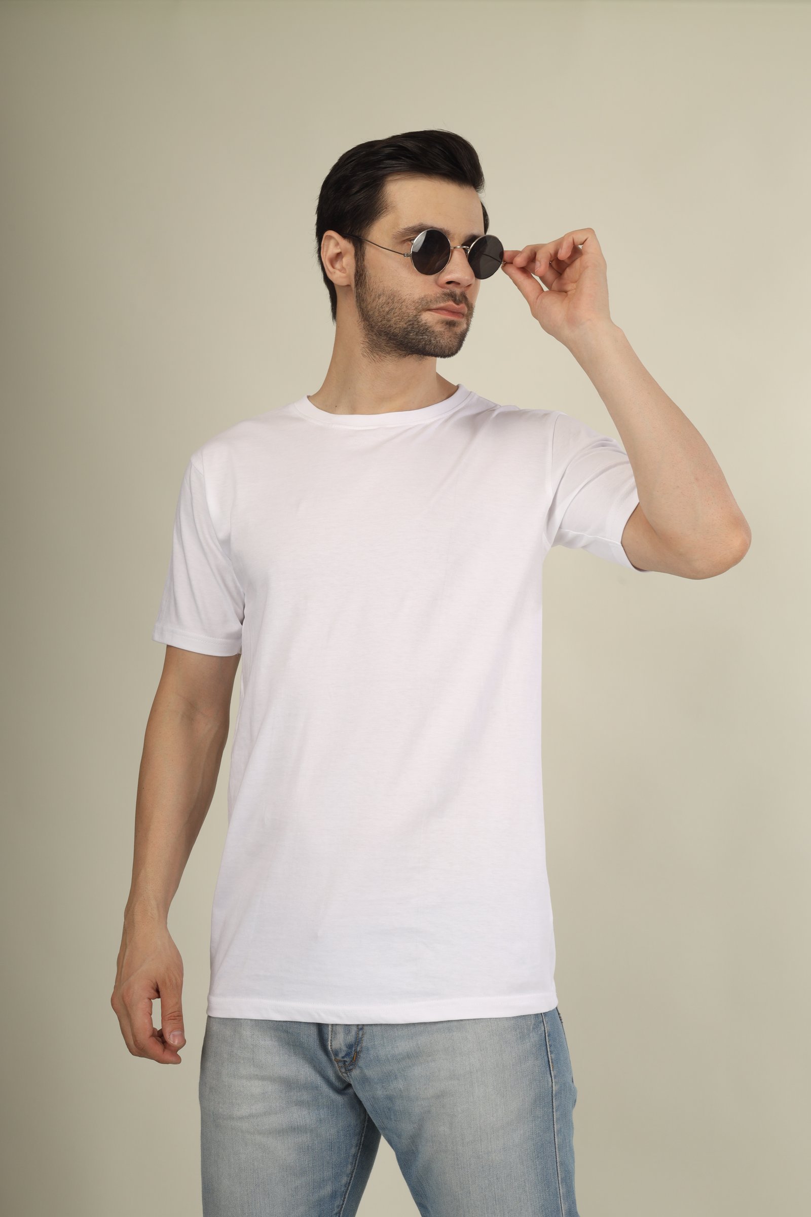 180 Gsm Regular Half Sleeve (Single Jersey Cotton)  (Without Branding )