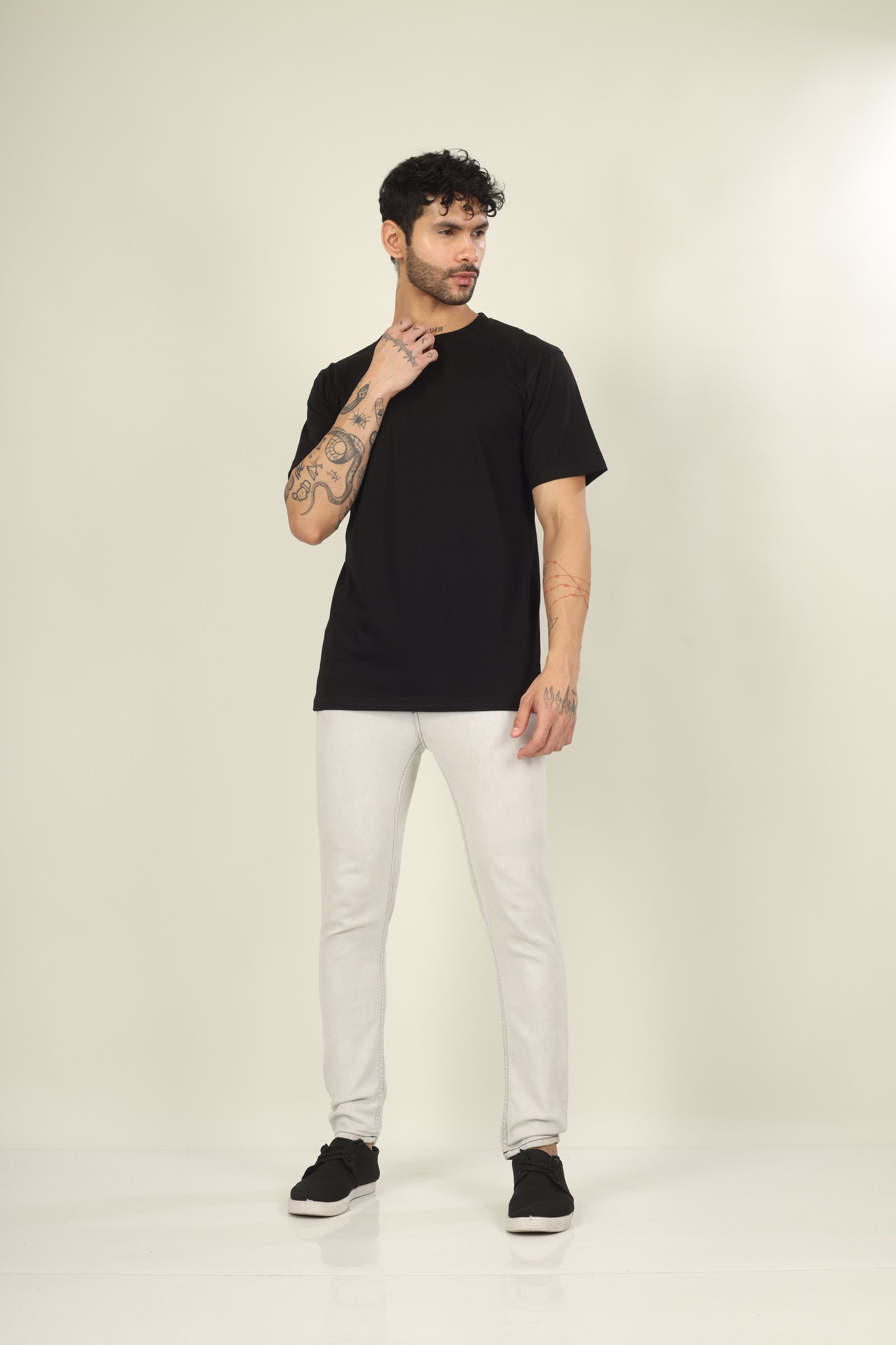 180 Gsm Regular Half Sleeve (Single Jersey Cotton)  (Without Branding )