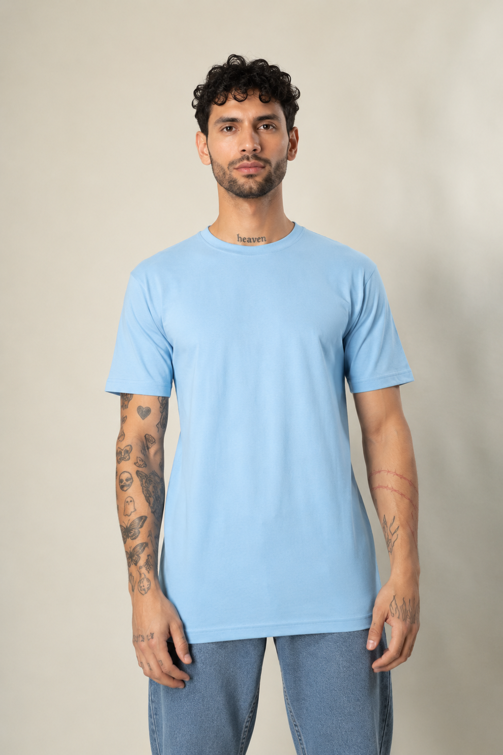 180 Gsm Regular Half Sleeve (Single Jersey Cotton)  (Without Branding )