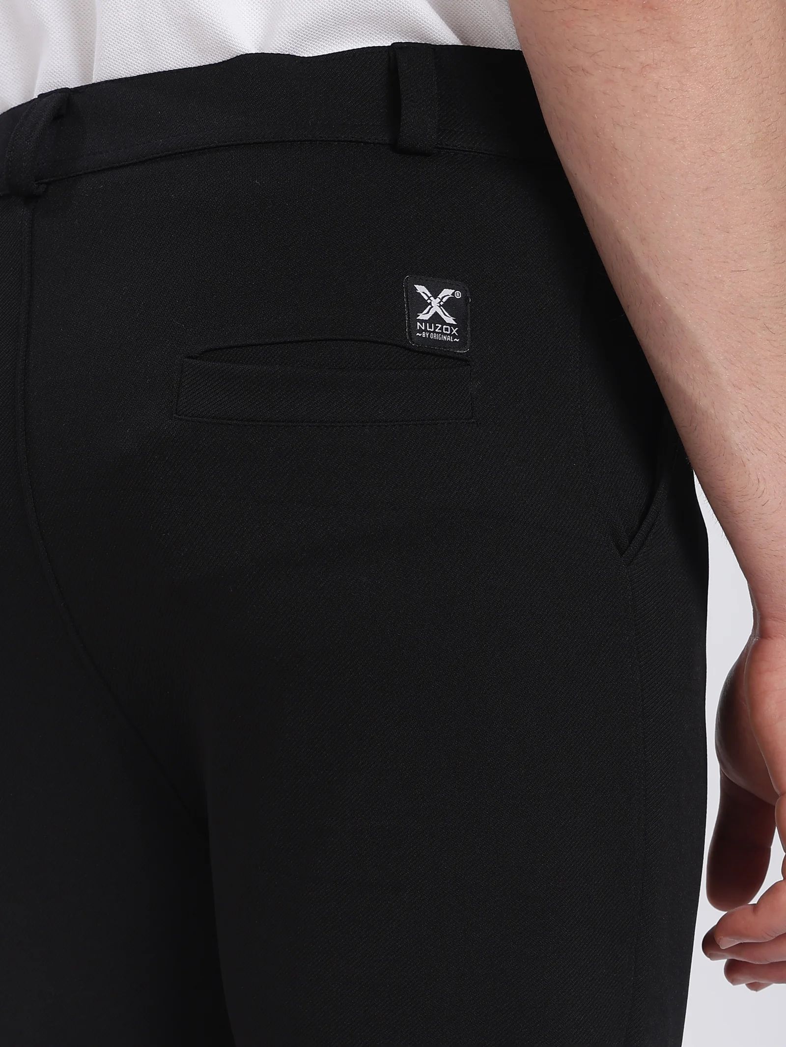 Lycra Formal Pant for Men (Black)