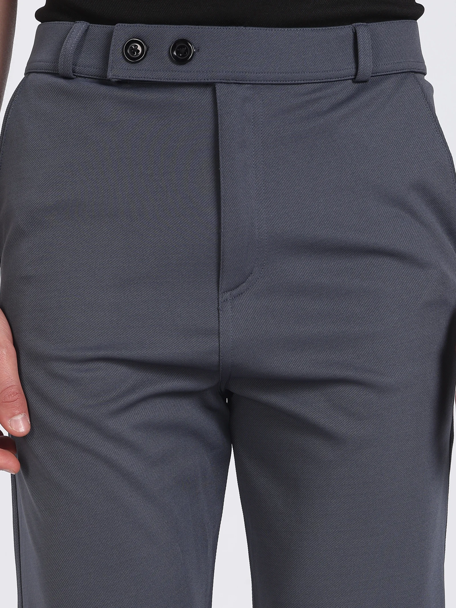 Lycra Formal Pant for Men (Dark grey)