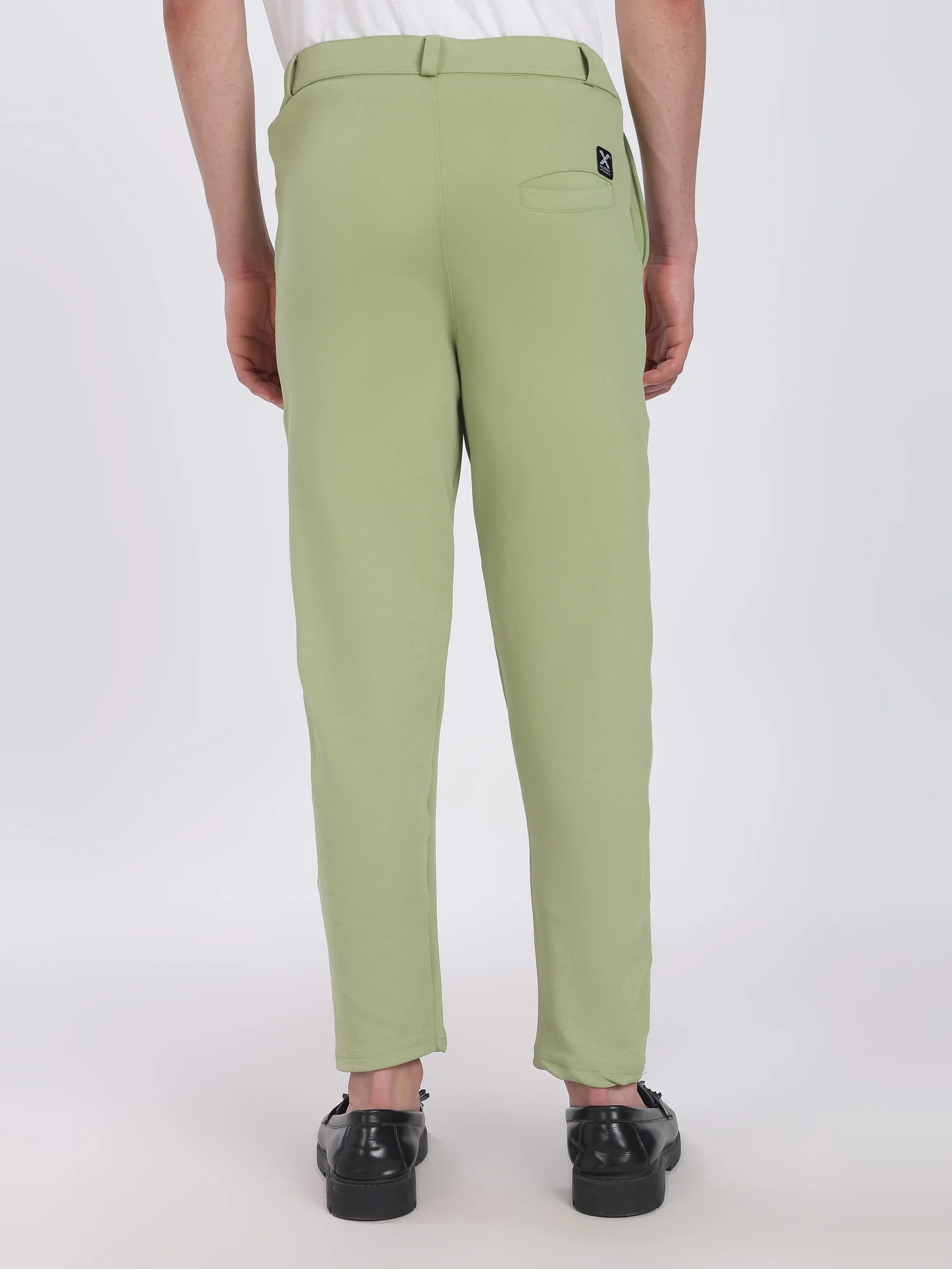Lycra Formal Pant for Men (Pistha Green)
