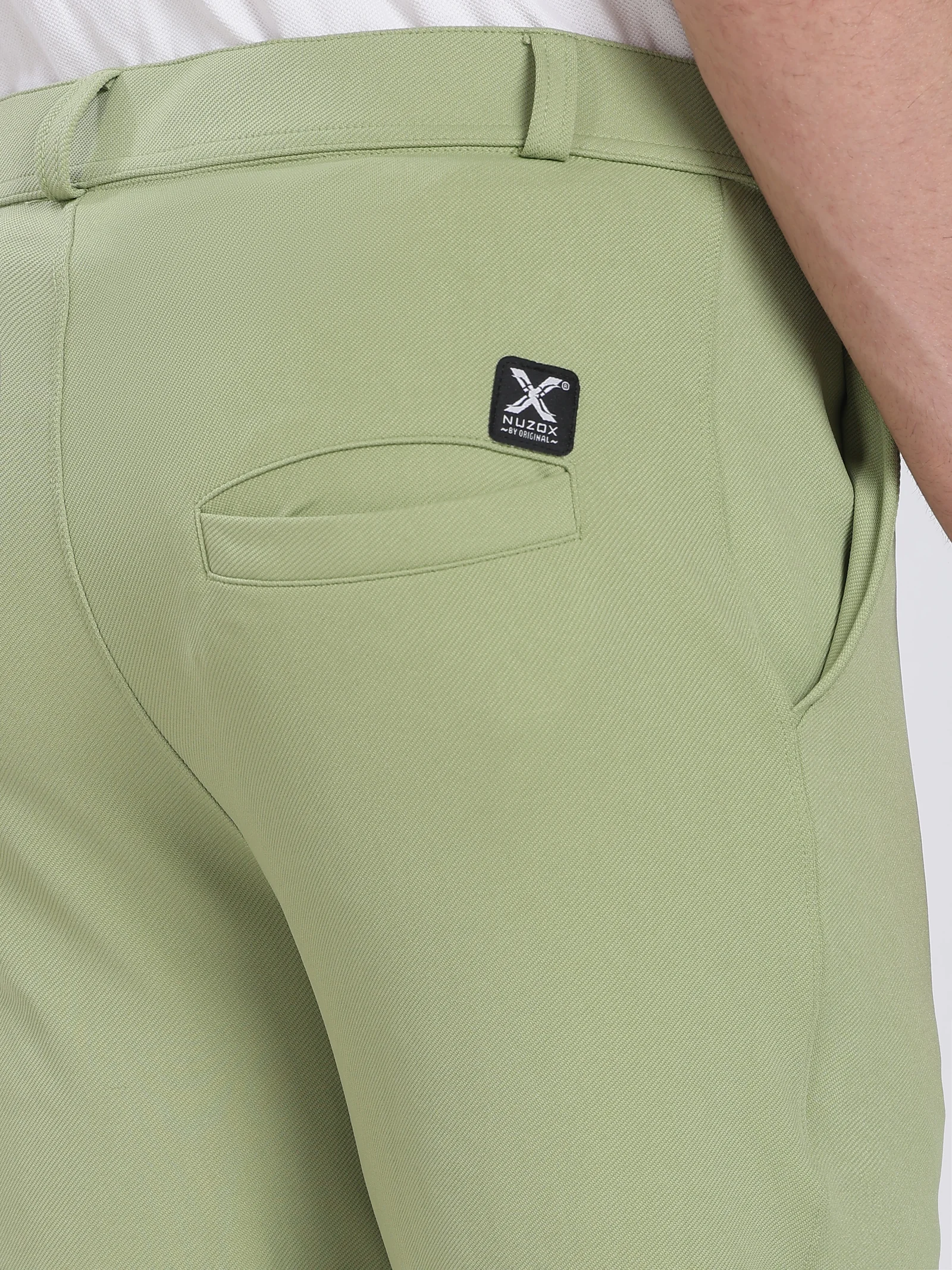 Lycra Formal Pant for Men (Pistha Green)