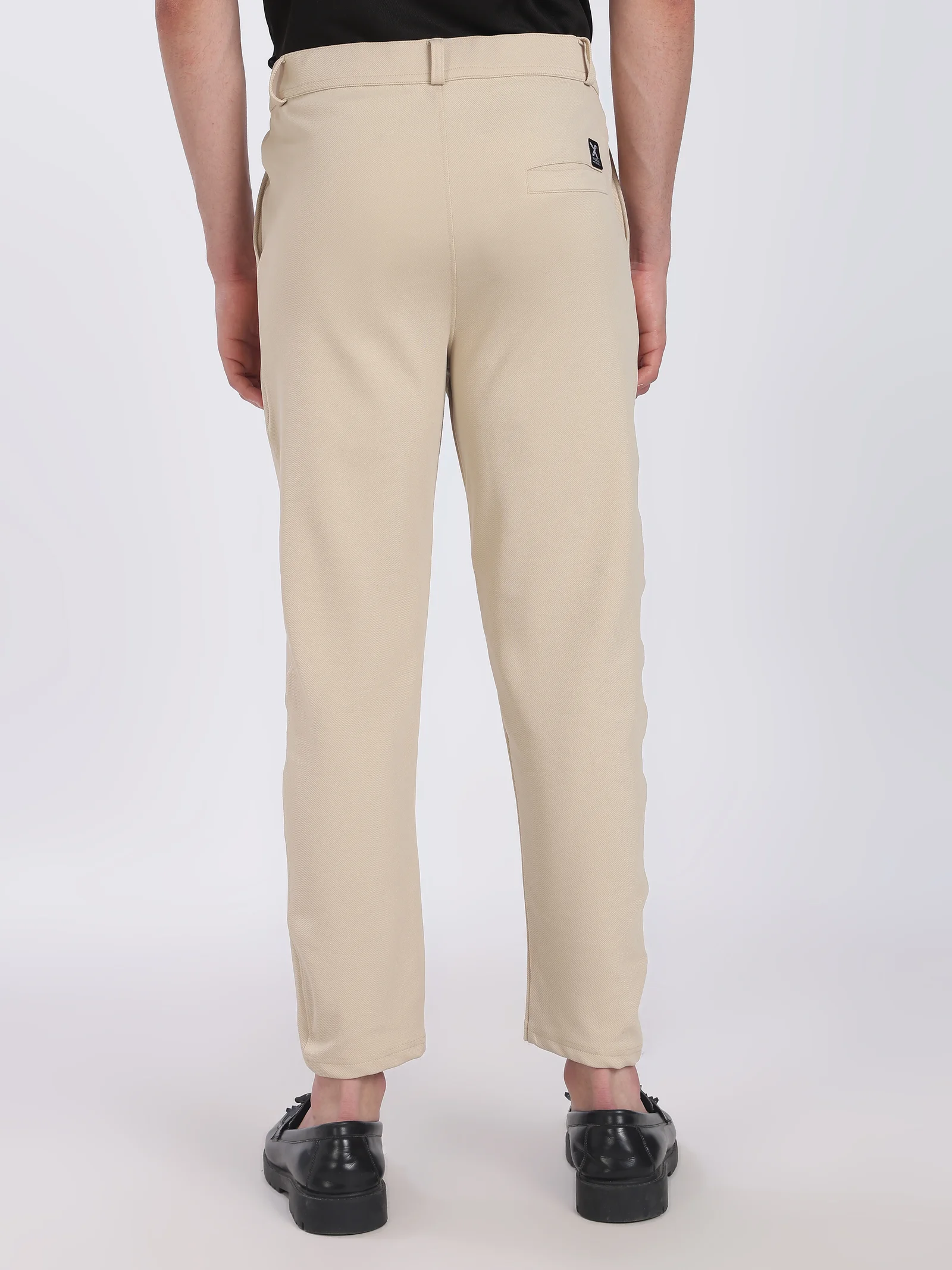 Lycra Formal Pant for Men (Light Sandal)