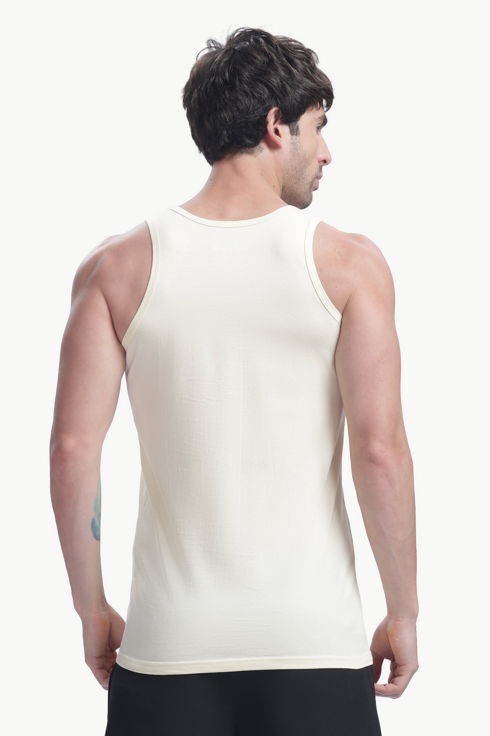 Men's Plain 100% Cotton Vest (SANDAL)