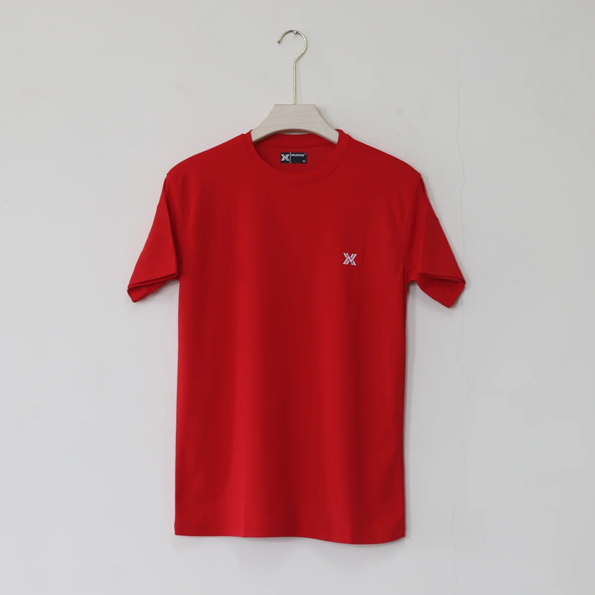 Plain Half Hand T-Shirt Lycra(Red)