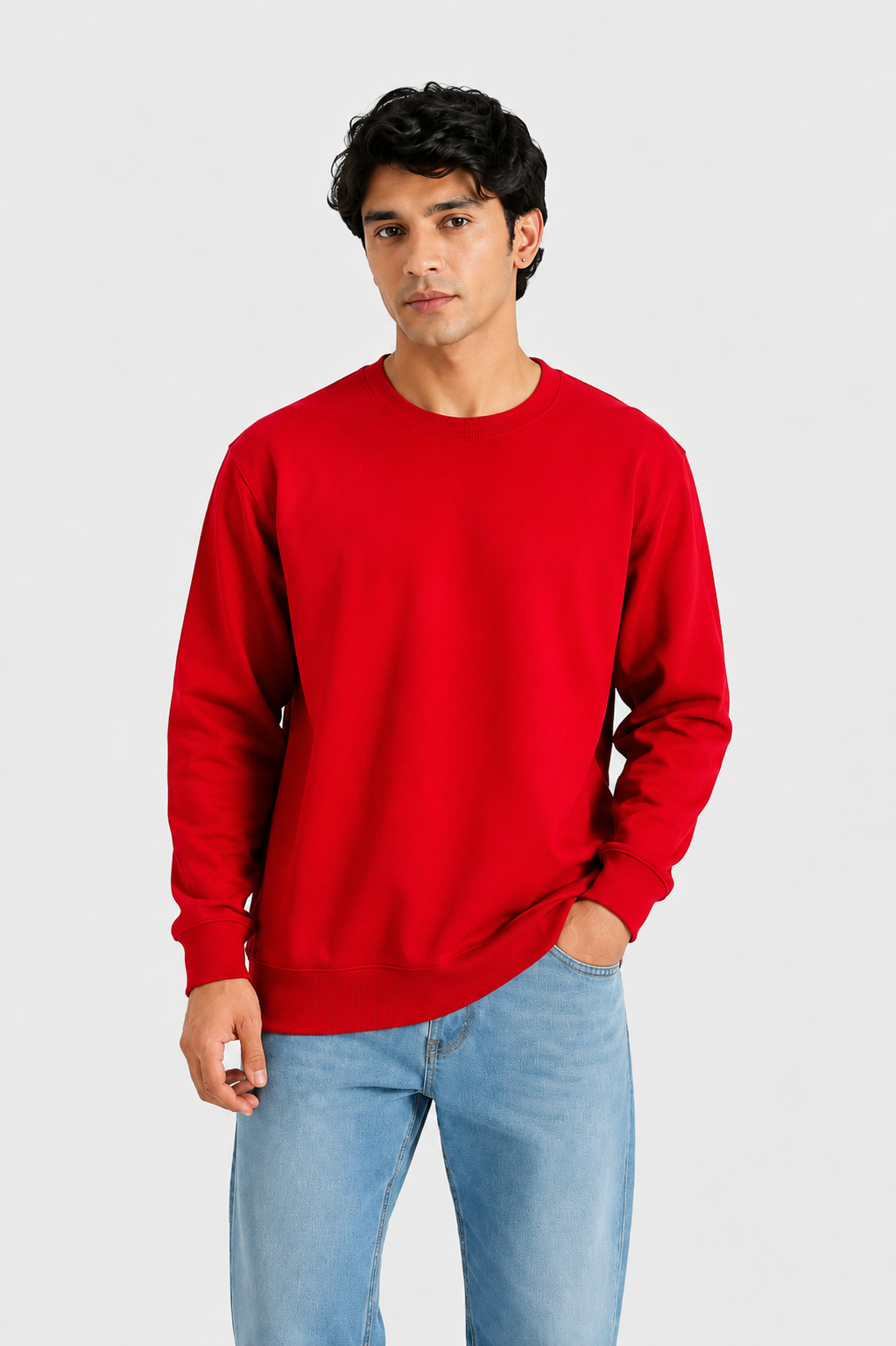 Cotton Sweatshirt-Unisex!! 240Gsm French Terry  (Without Branding )