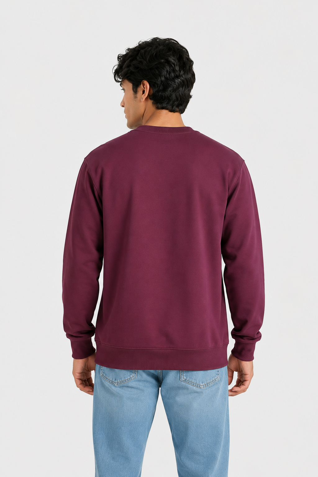 Cotton Sweatshirt-Unisex!! 240Gsm French Terry  (Without Branding )