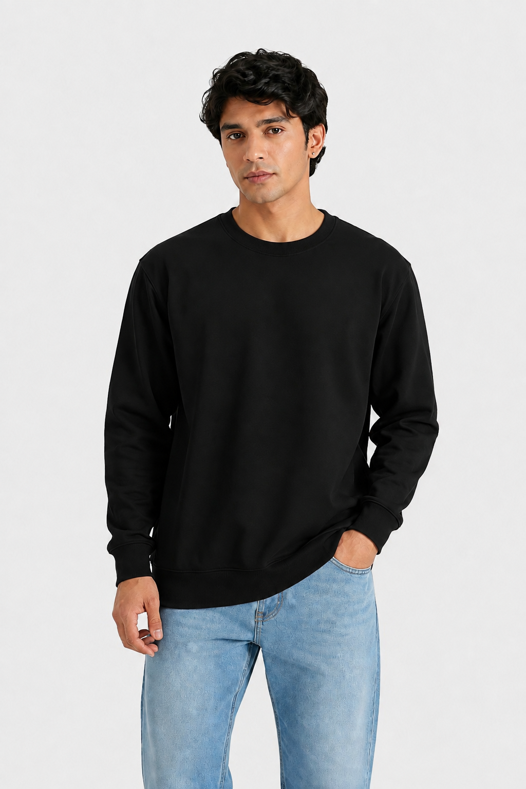 Cotton Sweatshirt-Unisex!! 240Gsm French Terry  (Without Branding )