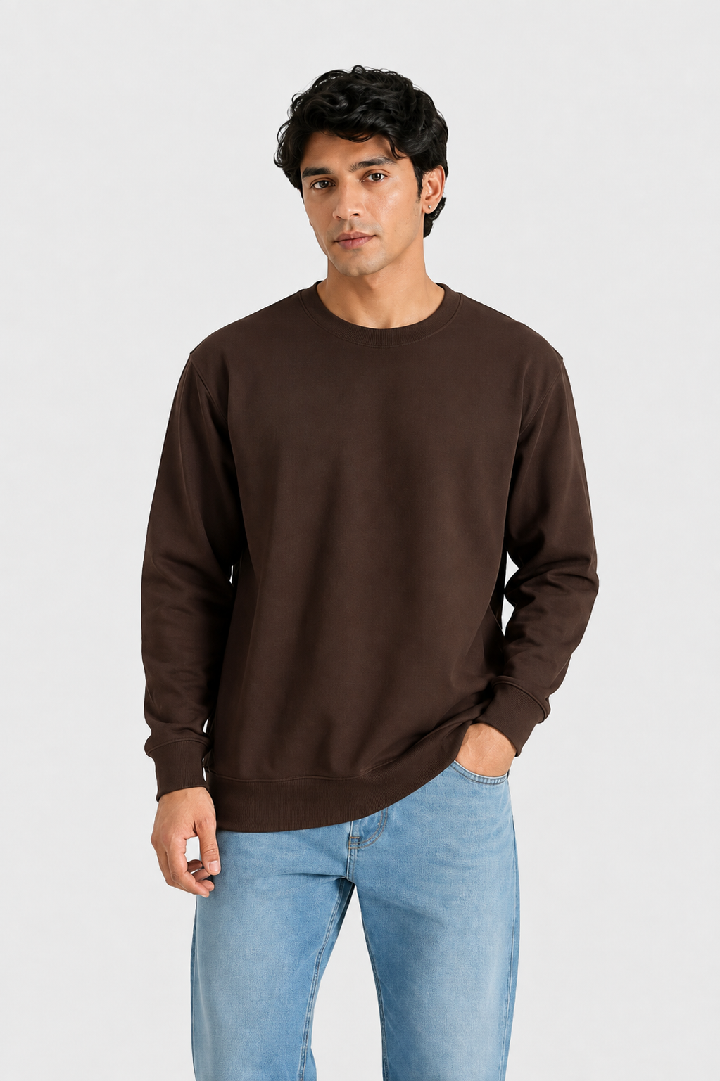 Cotton Sweatshirt-Unisex!! 240Gsm French Terry  (Without Branding )
